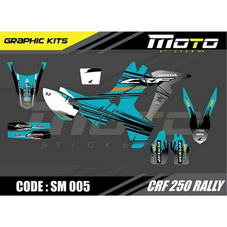 สติ๊กเกอร์วิบาก Honda CRF 250 Rally ทั้งคัน Graphic kit สติ๊กเกอร์เคลือบเงา สุดคุ้ม