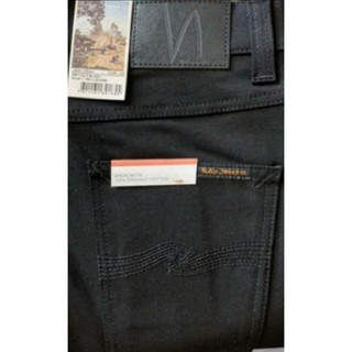 Tight Terry Ever Black ยีนส์ดำ 12oz ของ Nudie Jeans ดำสนิท ไม่มีเฟด