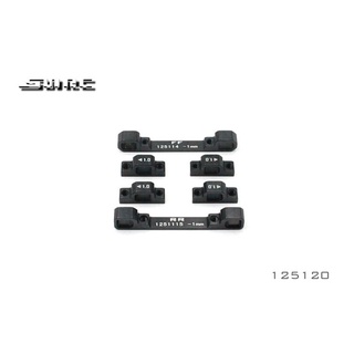 S-125120 SNRC ALU Suspension Block Set -1.0mm อะไหล่สำหรับรถวิทยุบังคับ