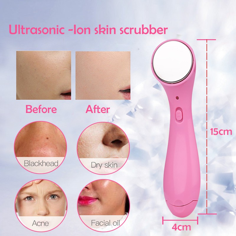 เครื่องนวดหน้า+ผลักครีม Ultrasonic Ion Facial Massage Beauty Instrument  Whitening Skin Face Cleaner Skin | Shopee Thailand