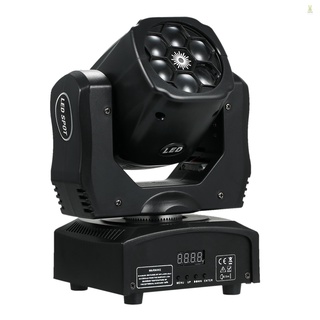 Flt A C100~250V 6x15W RGBW ไฟ Led 4in1 รูปตาผึ้ง ขนาดเล็ก 13 ช่องทาง รองรับออโต้รัน DMX512 เปิดใช้งานเสียง มาสเตอร์สเลฟ สําหรับบ้าน ปาร์ตี้ ฮาโลวีน