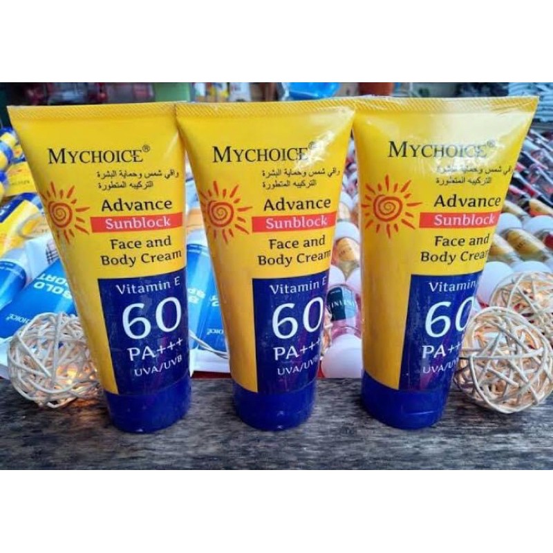 My Choice Advance Sunblock Face and body Cream 150 กรัม ราคา ถูกที่สุด ดีลบีเคเค แกลเลอรีภาพที่ 2