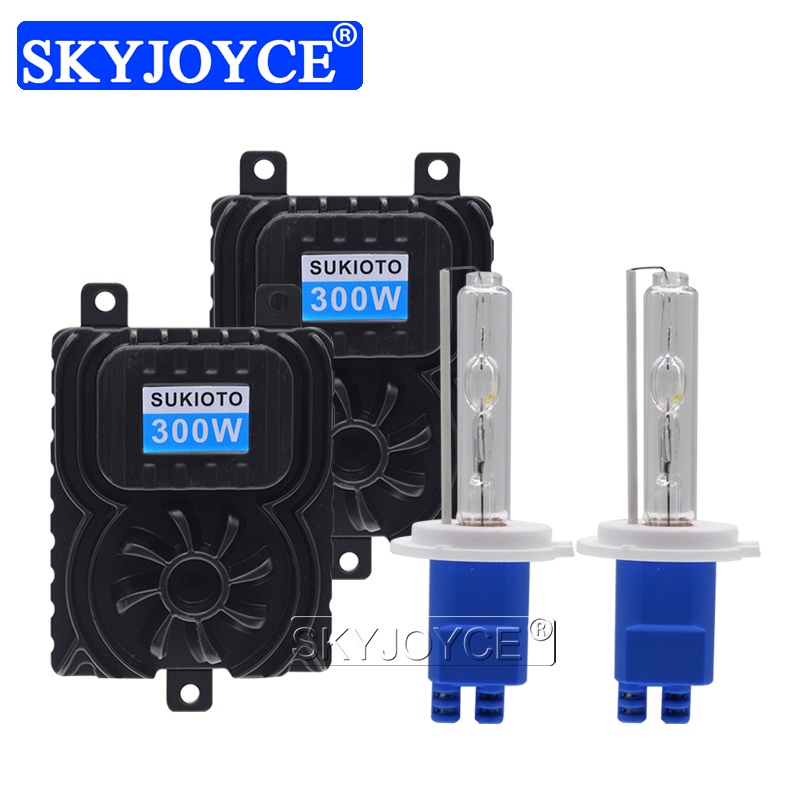 SKYJOYCE 300W H7 6000K HID Xenon Kit Headlight Bulb Xenon H7 H1 H3 H8 H9 H11 9005 9006 High Power 30