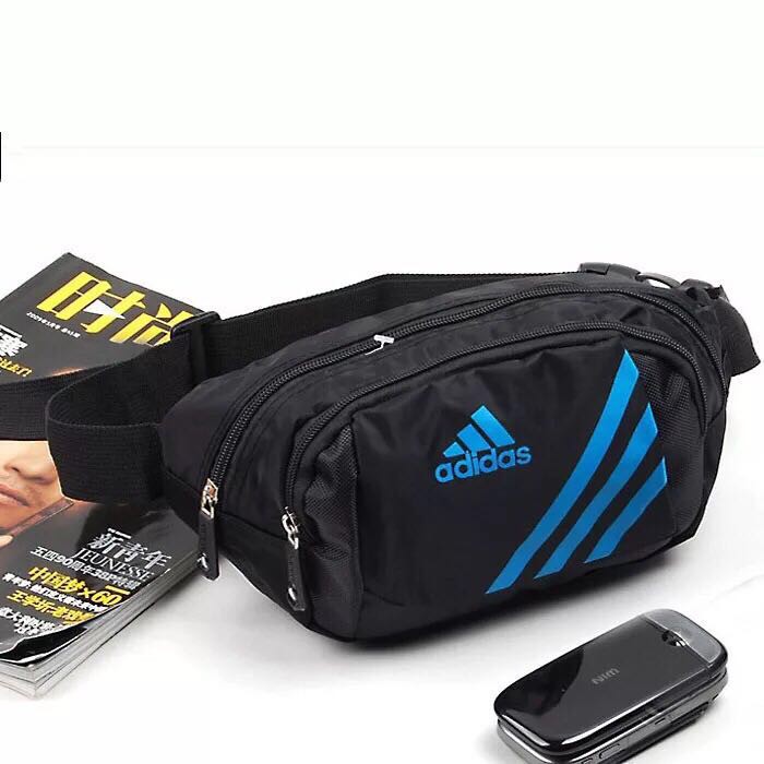 Adidas กระเป๋าวิ่งกระเป๋าสะพาย Man and Women Travel Waist Bag