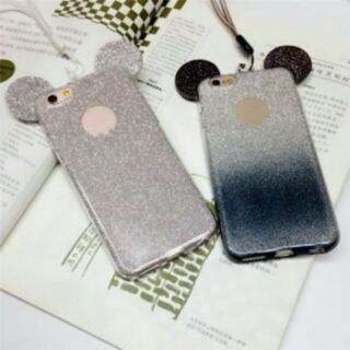 Sales เคสมีหู 2 in 1 แยกแผ่นกากเพชรออกเป็นเคสใสได้