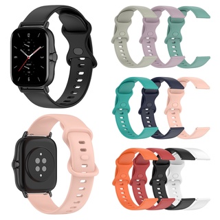 สายนาฬิกาข้อมือซิลิโคน สําหรับ สายนาฬิกา Amazfit bip 3 , สาย Amazfit bip 3 pro band Amazfit GTS 2 ,Amazfit GTS 2 mini, Amazfit GTS 2e, Amazfit bip u pro Strap Garmin venu , venu sq ,Samsung galaxy watch 4 Strap Silicone band