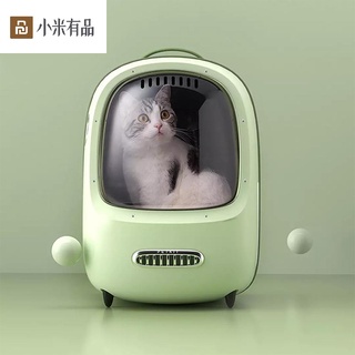 Xiaomi Youpin PETKIT Cat Carrier กระเป๋าสะพายเดินทางกันน้ำ Breathable Supply Fresh Air กระเป๋าสุนัขแมว Space Capsule