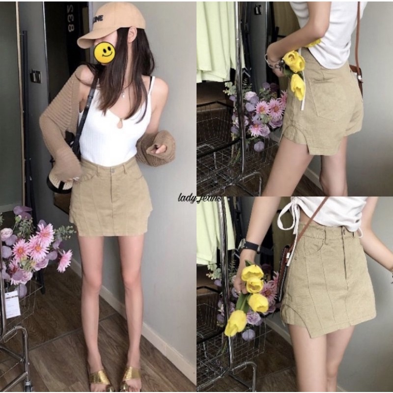 กระโปรงยีนส์ style Y2K