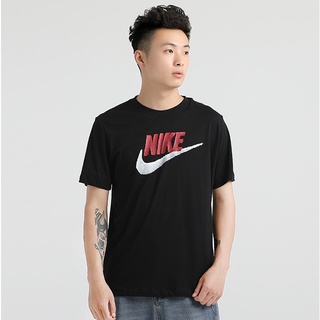 [S-5XL] Nike เสื้อยืดแขนสั้น คอกลม ผ้าฝ้าย 100% พิมพ์ลาย ทรงหลวม สไตล์คลาสสิก เรียบง่าย สําหรับผู้ใหญ่ ทุกเพศ Xs-3Xl KNi