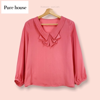 เสื้อ Pure house ผ้าซาตินอย่างดี  เสื้อทรงสวยน่ารักมากื คอสวยมาก ผ้าสวย สีสวย ผ้าดีทิ้งตัวสวย ตัดเย็บละเอียด แพทเทิร์นดี