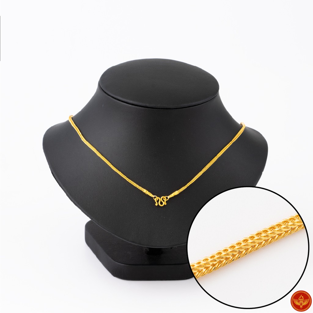 LSW สร้อยคอทองคำแท้ 2 สลึง (7.58 กรัม) ลายเบนซ์ ND-10