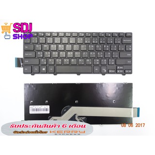 Dell Keyboard คีย์บอร์ด Inspiron 14-3000 14-5000 3442 3441 3443 3447 3451 3458 5442 5443 5447 7447 7477 ภาษาไทย อังกฤษ