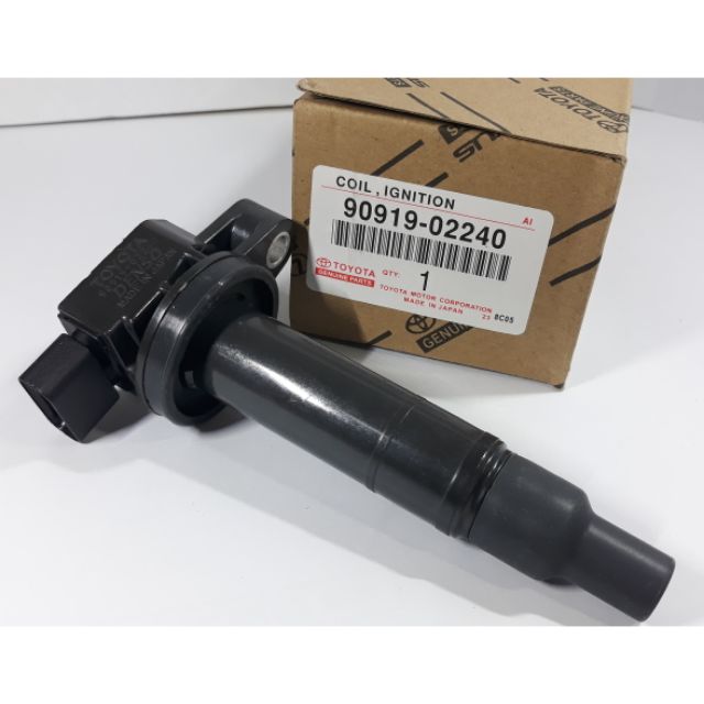 คอยล์จุดระเบิด Vios ปี03-12,Yaris ปี06-13 แท้ห้าง (Made in Japan) PART NO 90919-02240