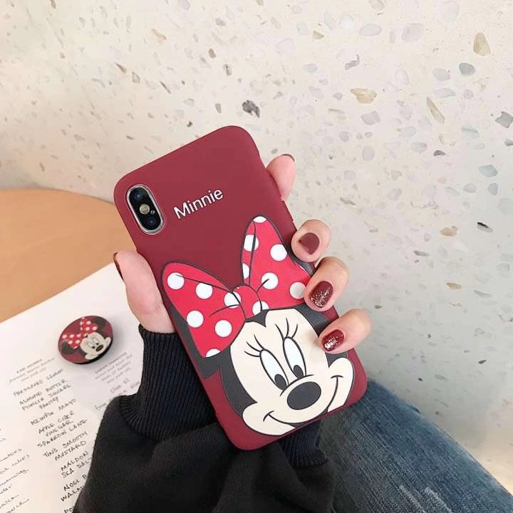 เคสไอโฟน iphone 6s soft minnie mickey น่ารักสําหรับไอโฟน 8plus x xs max xr #7
