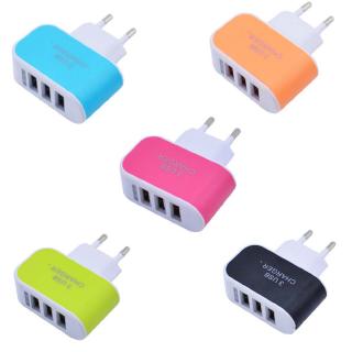 3 USB Port Micro USB อะแดปเตอร์ชาร์จสำหรับ Samsung iPhone Most Smart Phones