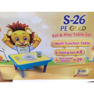 S26 PE Gold Eat&amp;Play table set