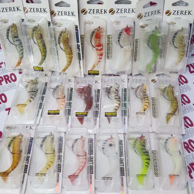 ZEREK LIVE SHRIMP 89MM/7g เหยื่อตกปลา