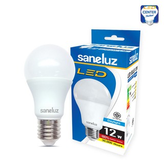 Saneluz [ 1 หลอด ] หลอดไฟ LED Bulb ขนาด 12W แสงขาว Daylight ขั้วเกลียว E27 6500K หลอดแอลอีดี ใช้งานไฟบ้าน 220V ปกติ