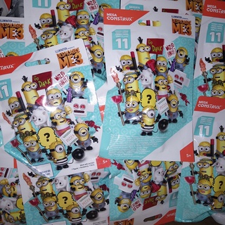 บล็อคตัวต่อฟิกเกอร์ Despicable Me Minions Mega Bloks Construx ของเล่นสําหรับเด็ก