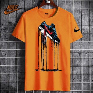 เสื้อ Nike Tshirt แฟชั่นเสื้อยืด T-shir sht สําหรับผู้ชายย้อมเสื้อยืดสั้นท็อปส์ซูธรรมดารอบชาย 9 4?V