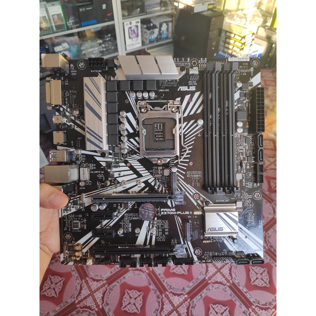 MAINBOARD (เมนบอร์ด) 1151 V.2 ASUS PRIME Z370M-PLUS II มือสอง