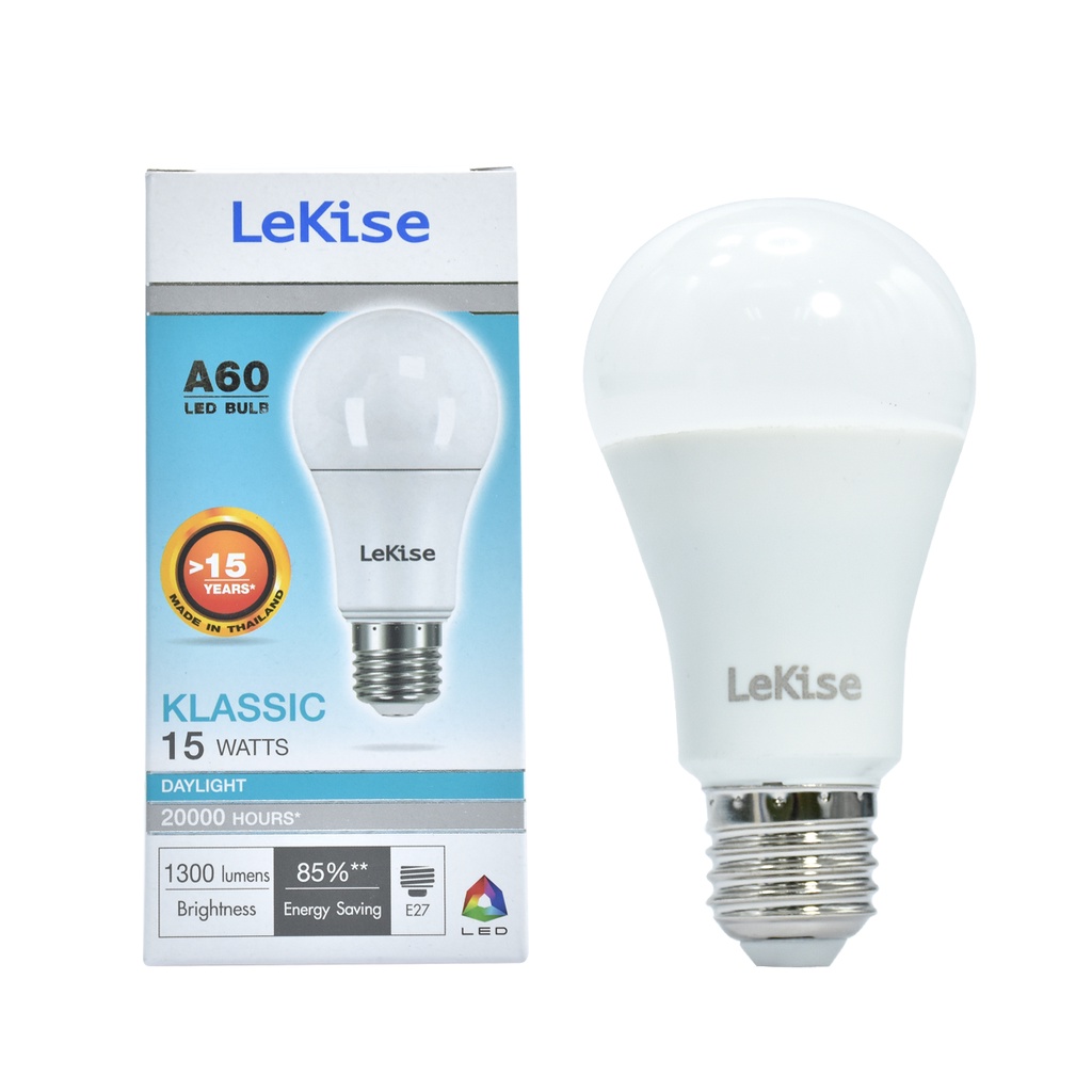 LEKISE หลอด LED A60 Klassic 15W DL