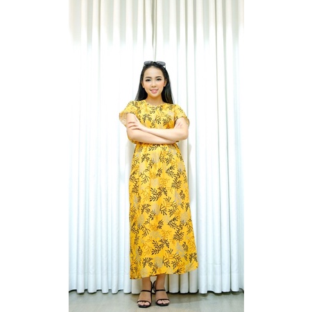 [Basica Moda] 0115 Dress Maxi Rooty Import