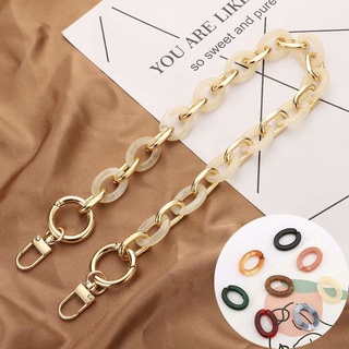 New Acrylic Bag Chain Bag Strap Removable Bag Accessories Colourful Womens Resin Chain Purse Chain Fishbone chain