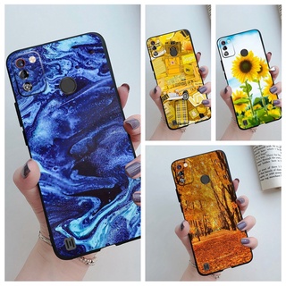 พร้อมส่ง เคสโทรศัพท์มือถือ ซิลิโคนนิ่ม TPU ผิวด้าน ลายภาพวาด Tecno Spark 7 Spark7 Pro Tecno POP4 4 Pro POP 5 5Lte