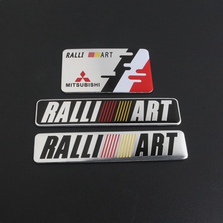 MITSUBISHI สติ๊กเกอร์โลหะ Ralliart Rally Art สําหรับติดตกแต่งรถยนต์