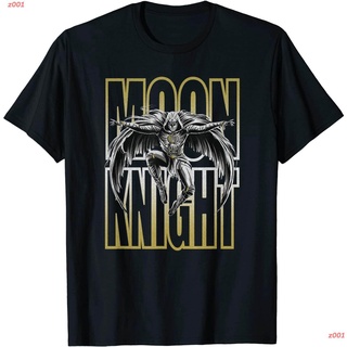 ผ้าฝ้าย 100% Marvel Moon Knight Action Jump Poster T-Shirt เสื้อยืดพิมพ์ลาย เสื้อยืดผู้ เสื้อยืดผูหญิง เสื้อคอกลม เส