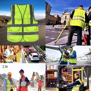 เสื้อกั๊กสีสะท้อนแสง เสื้อกั๊กจราจร เสื้อกั๊ก เสื้อจราจร Reflective Vest เสื้อสะท้อนแสง