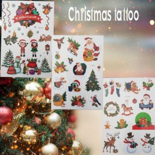 พร้อมส่ง! แทททูคริสต์มาส Christmas tattoo