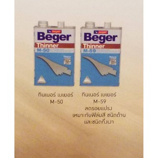 BEGER ทินเนอร์ M50 ขนาด 1/4 แกลลอน