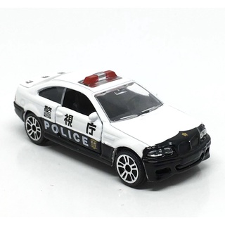 Majorette BMW M3 - Japan Police - Red Light Bar - white /Black Color /Wheels D5S /scale 1/59 (3 inches) no package