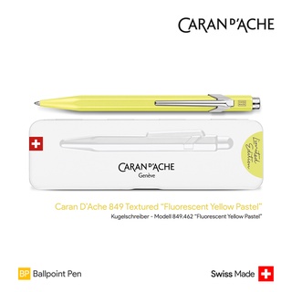 Caran DAche 849 "Fluorescent Yellow Pastel" Ballpoint Pen - ปากกาลูกลื่นคารันดัช 849 รุ่นลิมิตเตด