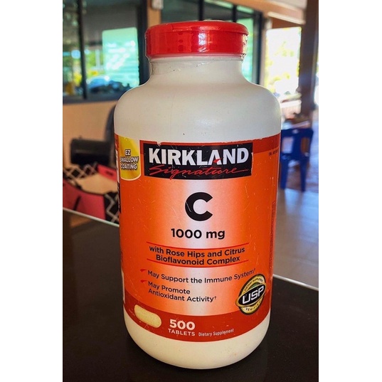 Vitamin C 1000 mg จากแบรนด์ Kirkland Signature 🇺🇸มาตรฐานอเมริกาแท้ วิตามินซี บรรจุ 500 เม็ด