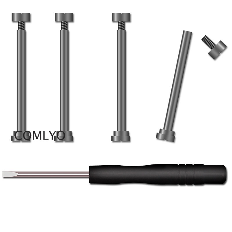 สําหรับ imoo นาฬิกาโทรศัพท์ Z7 X10 Z6 Z2 Z1 Y1 Z3 Z5 สกรูอะแดปเตอร์ Pin สําหรับเด็กสมาร์ทนาฬิกาสแตนเลสนาฬิกาเปลี่ยนสายรัดสปริงอุปกรณ์เสริมขั้วต่อ