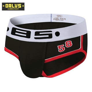 [ORLVS]Men Underwear Cotton Mens briefs Sexy low waist Breathable bikini Quick dry Underwear BS39