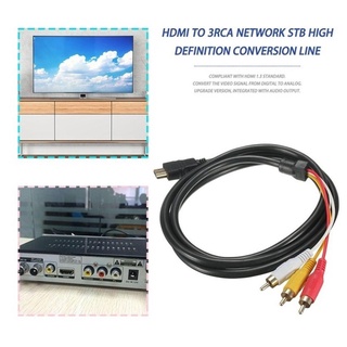 สายเคเบิ้ลเสียง Hdmi เป็น Av Hdmi เป็น 3Rca สีแดง สีเหลือง และสีขาว H8N9 C0Z8