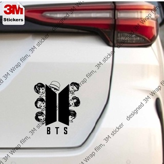 BTS tinytan 1 สติ๊กเกอร์ 3M ลอกออกไม่มีคราบกาว  Removable 3M sticker, สติ๊กเกอร์ติด รถยนต์ มอเตอร์ไซ