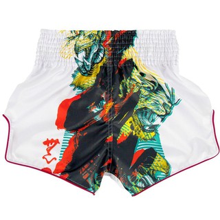 กางเกงมวย "BS1908" Muay Thai Shorts - White