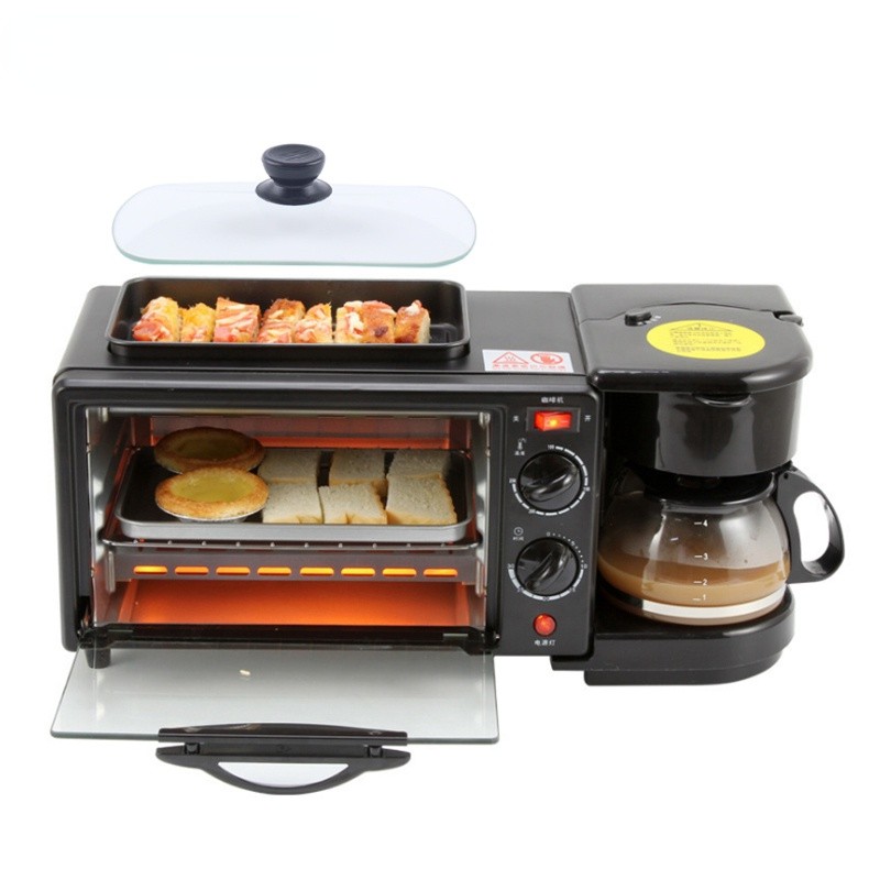 เครื่องปิ้งขนมปังCUKYI Multifunction Breakfast Making Machine 3 in 1 ...