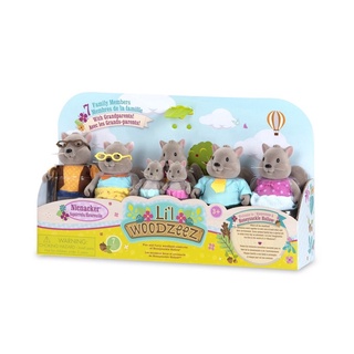 LIL WOODZEEZ SQUIRREL FAMILY SET W/ GRANDPARENTS - เซ็ตตุ๊กตาครอบครัวกระรอก กับคุณปู่คุณย่า