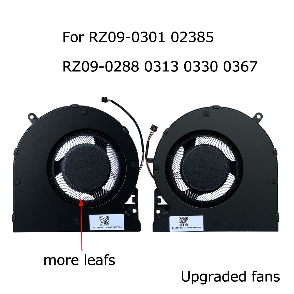 ใหม่ CPU GPU พัดลมระบายความร้อน Razer Blade 15 RZ09-0301 02385 RZ09-0288 RZ09-0313 0330 0677 DFS5K12