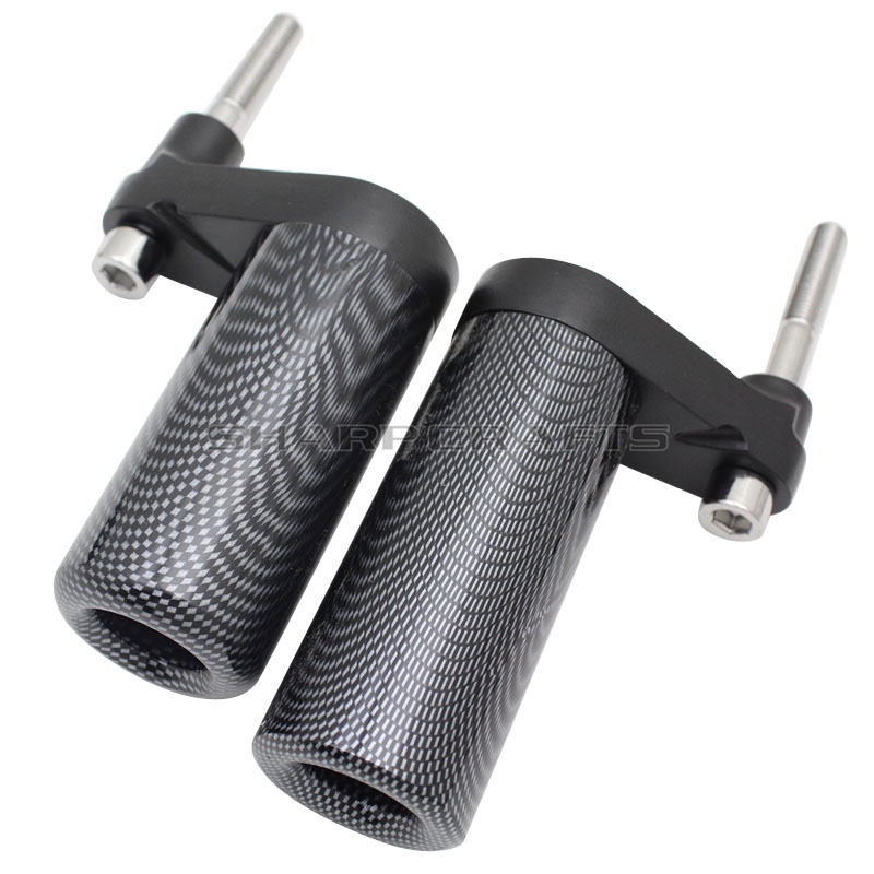 Motorcycle Parts Carbon No Cut Frame Sliders Crash Falling Protection For Yamaha YZF R1 YZFR1 YZF-R1 2007 2008 YZF1000 2