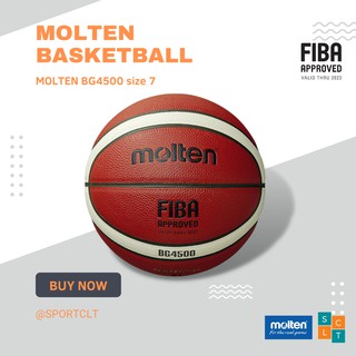 MOLTEN ลูกบาสเกตบอลหนังพียู BG4500 FIBA APPROVED