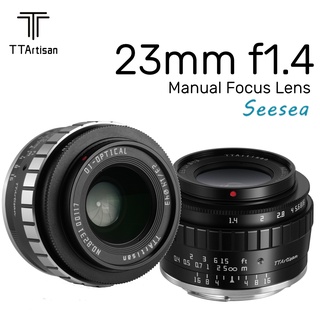 TTArtisan 23mm F1.4 แมนวลโฟกัส APS-C เลนส์คงที่สําหรับกล้อง EOS M / RF / E / FX / M43 / Z เมาท์มิเรอร์เลส