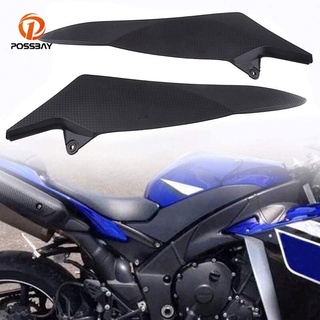 ขายดี ฝาครอบถังน้ํามันรถจักรยานยนต์ อุปกรณ์เสริม สําหรับ Yamaha YZF R1 2009-2014 2 ชิ้น