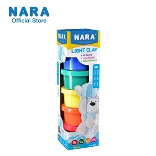 NARA Light Clay ดินเบา ขนาด 120 กรัม (6 สี 6 กระปุก) กระปุกละ 20 กรัม